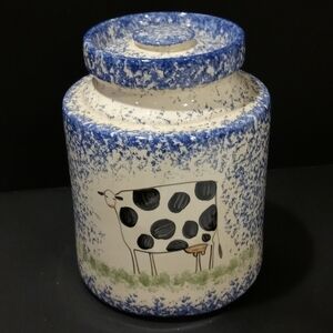 Molly splatterware cookie jar